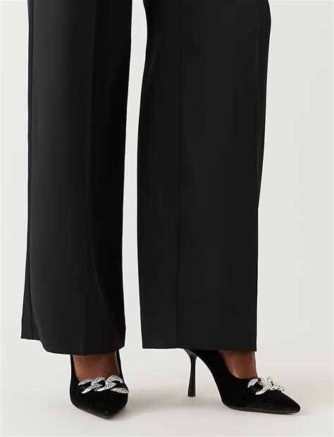 Buy Satin Wide Leg Trousers at Marks & Spencer