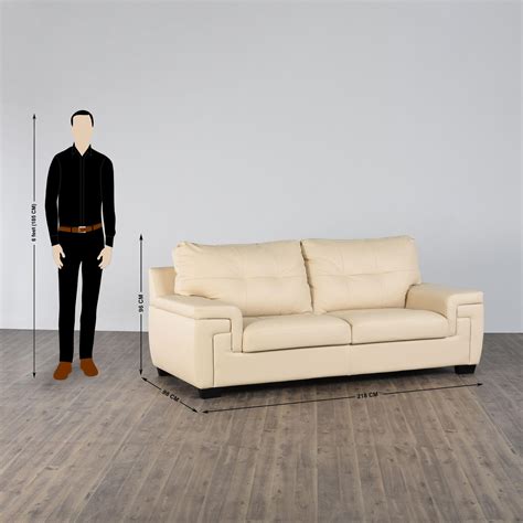 Buy Kassel Faux Leather 3+2 Seater Sofa Set - Beige from Home Centre at ...