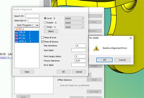 Image result for PC-DMIS Saving Alignment