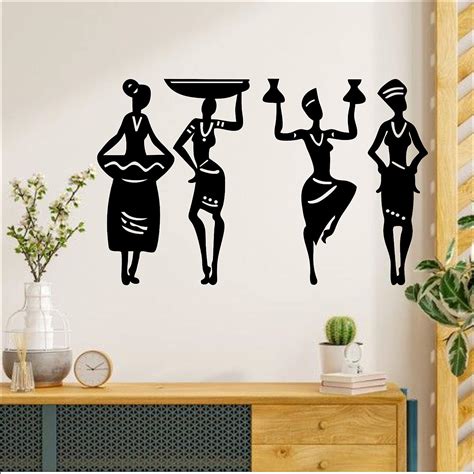 LOOK DECOR Tribale Women Wall Sculptures, Wall Art, Wall Decor, Black ...