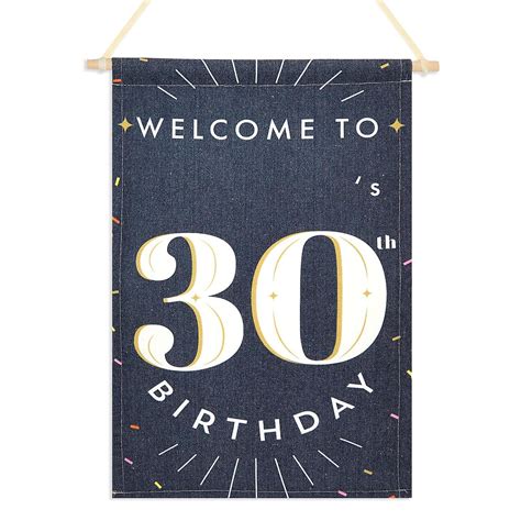 Personalized Birthday Welcome Sign for 30th Birthday Party with ...