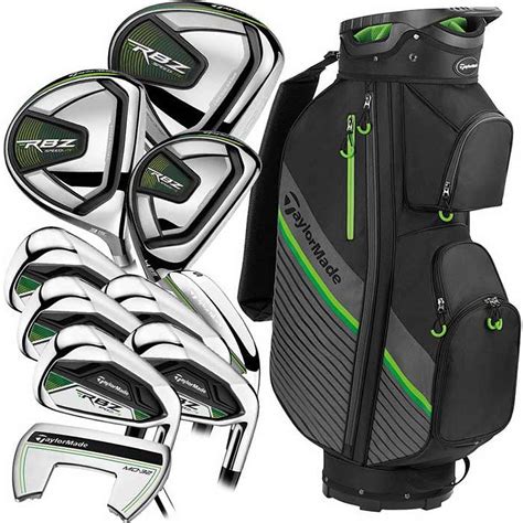 TaylorMade RBZ Speedlite 11-Piece Stiff Flex Steel Complete Set - Right ...