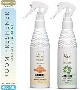 Airroma Jasmine, Sandal Spray Long-lasting Odour Eliminator for Home ...