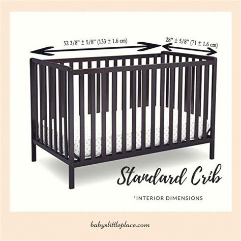 Standard Size Crib Measurements | Full-Size Crib Dimensions | Portable ...