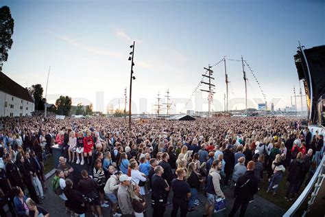 Large crowd at Tobias Rahim concert | Stock image | Colourbox