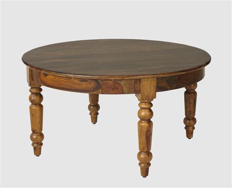 Belgium Sheesham Wood Round Coffee Table
