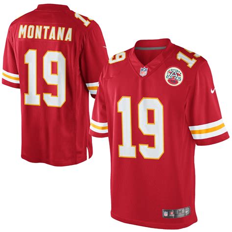 Nike Joe Montana Kansas City Chiefs Red Retired Player Limited Jersey