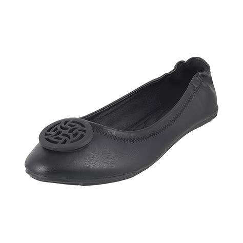 Buy Metro Women Black Synthetic Ballerina (31-8148) at Amazon.in