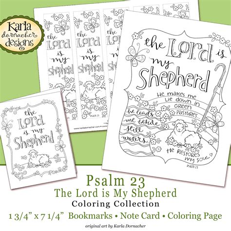 23 Psalm Printable - Be still in psalm 23 peace & ease: - Tandivial