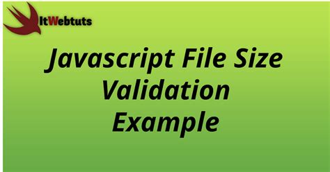 Image result for File Size Validation in JavaScript