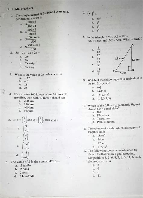 Image result for CSEC Maths Circumference Questions