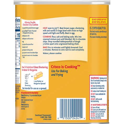 Crisco Butter Flavor All-Vegetable Shortening, Gluten Free, 48 oz ...