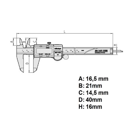 PIE DE METRO DIGITAL 6"/150 MM MITUTOYO (500-196) | Comercial Gyma