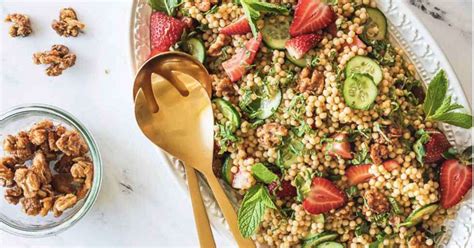 #EatHealthy: Strawberry, Cucumber and Pearl Couscous Salad | Femina.in