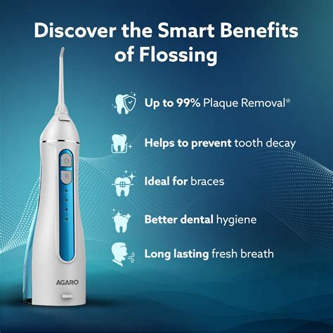 AGARO Ultra Plus Portable Dental Flosser for teeth, 5 Nozzles, Buy ...