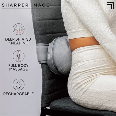 Sharper Image Shiatsu Full Body Cordless Battery Massage Ball 1014508 ...