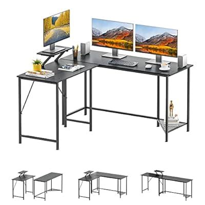 Buy Bizzoelife L Shaped Large Corner Desk: 95.7" Large Reversible ...