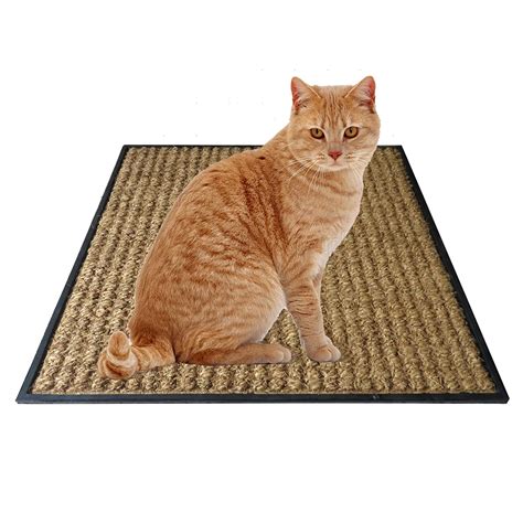 Atmah Natural Coir Cat Scratcher Mat Scratch Pad with Rubber Backing ...