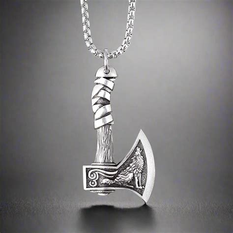 Buy Now Premium SS Pendant/ Necklace - FOXY AXE (T) - Pure Titanium ...