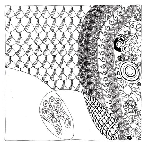 Zentangle Step Out Patterns 的图像结果
