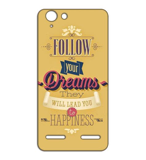 Happoz Follow Dreams Quote Mobile Covers for Lenovo Vibe K5 & K5 Plus ...
