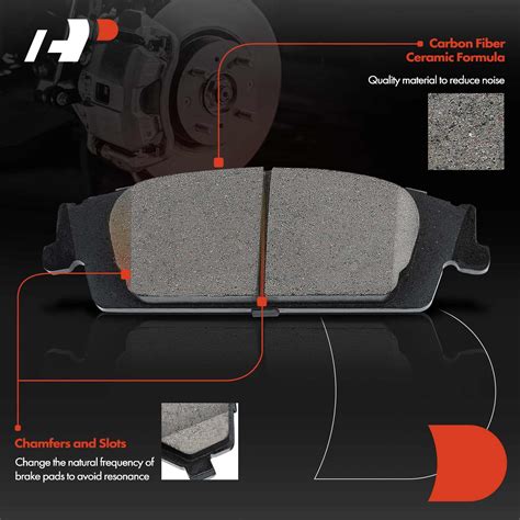 A-Premium 13.58 inch (345mm) Rear Disc Brake Rotors + Ceramic Pads Kit ...