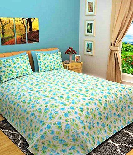 Buy Bombay Dyeing Camellia 120 TC Cotton Double Bedsheet with 2 Pillow ...