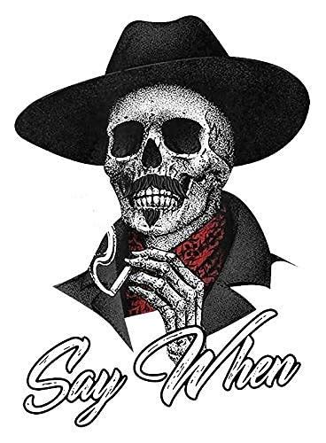 Buy Say When Doc Holiday Sticker Decal Skeleton Skull Tombstone Quote 2 ...