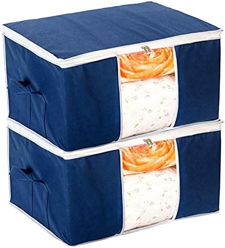 Kuber Industries Flower Print Foldable Woven Underbed Storage Bag|Large ...