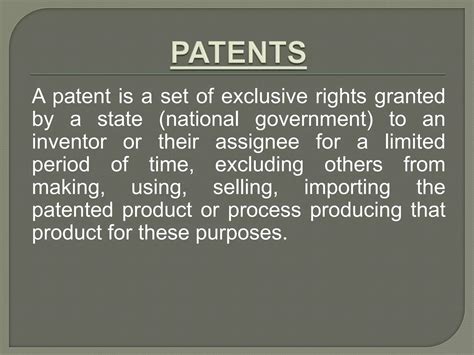 The patent act | PPTX