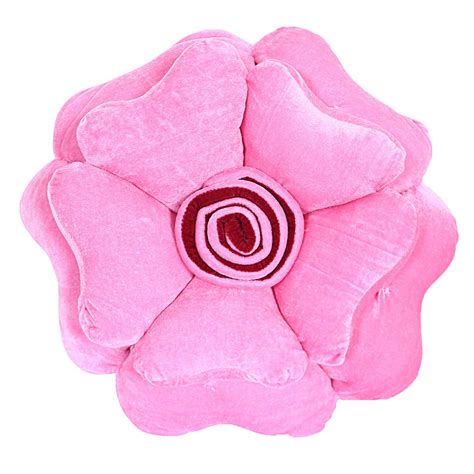 Kuber Industries Rose Flower Shaped Pair Cushion|Soft & Decorative ...