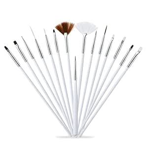 MINISO 15pcs/sets of Nail Art Painting Drawing Line Brush, Painting ...