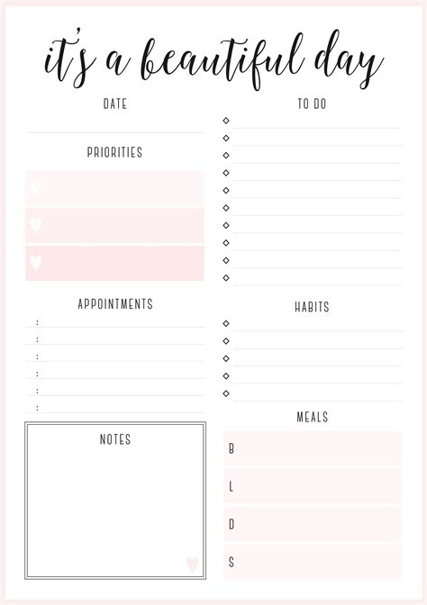 Image result for Printable Planner Sheets Notes