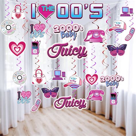 Buy 35 Pieces Y2k 2000s Party Decorations Includes 34 Pieces Early ...