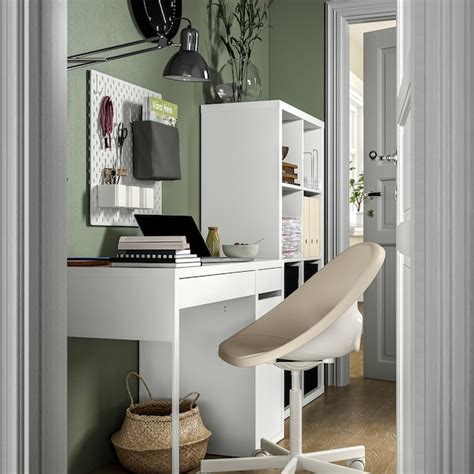 ELDBERGET / MALSKÄR swivel chair, beige/white - IKEA