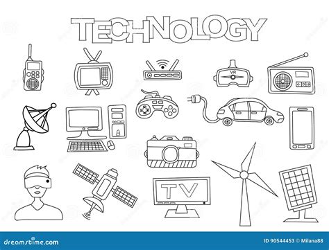 Technology Coloring Pages 的图像结果