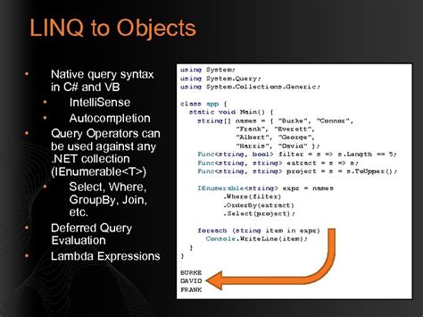 LINQ Query Syntax Advanced Example 的图像结果