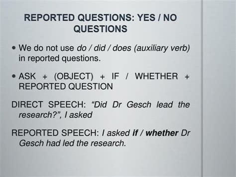 Image result for Reported Speech Yes No Questions