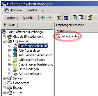 Einführung > Starthilfe für Exchange Server Anbindung > Starthilfe für ...