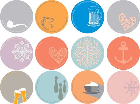 eVincE Circular Gift Tags for Fun Wrapping Paper, Bags and Boxes ...