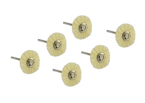 HAMMER MAN Nylon Wheel Type Brush 6pcs End Brushes for Polish/Buff ...