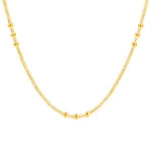 GIVA 925 Silver Golden Triple Beaded Chain|, Rakhi Rakshabandhan Gift ...