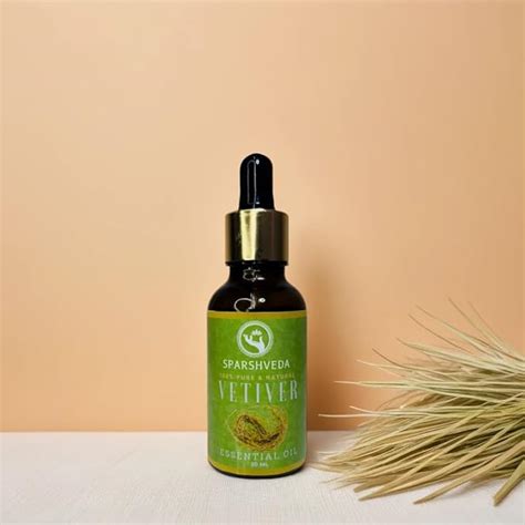 Sparshveda Vetiver Essential Oil (30ml) - Pure Vetiver Essential Oil ...