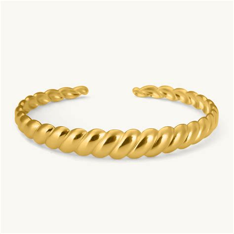 Gold Rope Cuff Bracelet – PALMONAS