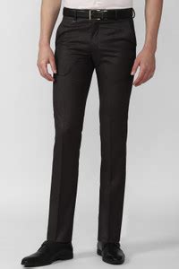 VAN HEUSEN Slim Fit Men Brown Trousers - Buy VAN HEUSEN Slim Fit Men ...