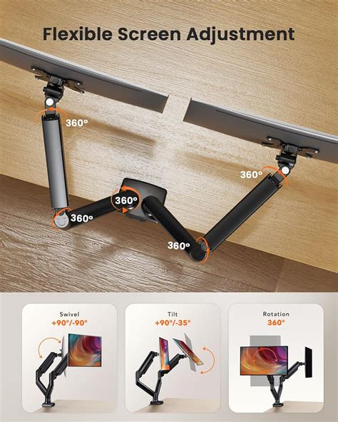 ErGear Electric Standing Desk and Dual Monitor Stand India | Ubuy