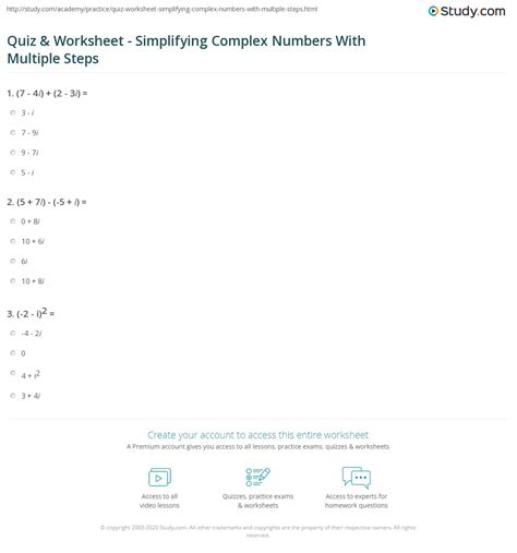 Image result for Simplifying Complex Numbers
