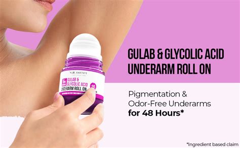 Buy Dr. Sheth's Gulab & Glycolic Acid Underarm Roll-On|6% Actives|48 ...