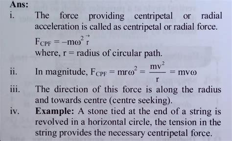 explain the characteristic of centripetal force - Brainly.in