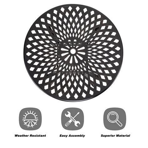 Buy Nuu Garden Round Patio Table, Outdoor Cast Aluminum Patio Dining ...